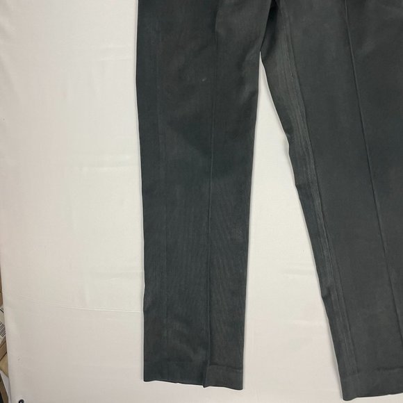 Vintage Cordovan & Grey Ltd. Corduroy Pants Men's 34x 32 Black Pleated Front - Picture 5 of 12